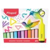 Zvýrazňovače MAPED Fluo Peps classic + pastel, 12 ks