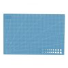 Kreslící a rýsovací podložka na stůl A3, mřížka v CM modrá