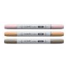 Lihové fixy COPIC Ciao oboustranné Brush & Chisel 3ks, Pet Palette