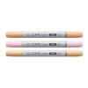 Lihové fixy COPIC Ciao oboustranné Brush & Chisel Starter Set, SunPalette