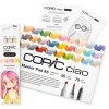 Lihové fixy COPIC Ciao oboustranné Brush & Chisel Starter Set, SunPalette