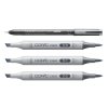 Lihové fixy COPIC Ciao oboustranné Brush & Chisel 3+1ks, Shade Light Cool Gray