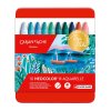 Akvarelové voskové pastely Neocolor II CARAN D'ACHE, 10ks studených barev v kovové krabičce
