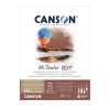 Blok CANSON Mi-Teintes Velvet Brown 32x41cm, 12 listů 430g
