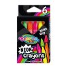 Voskové pastelky COLORINO Neon trojhranné, 6 ks