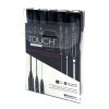 TOUCH Opaque Marker Black & White 6 Assorted Set