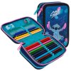 COLORINO penál Stitch velký, 30ks fix a pastelek + 5ks příslušenství