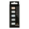 rembrandt soft pastel set light greys 5 half pastels 831355