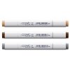 Lihové fixy COPIC Classic oboustranné Fine & Chisel 3 ks, Natural Stone Tints