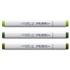 Lihové fixy COPIC Classic oboustranné Fine & Chisel 3ks, Evergreen Tints