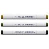 Lihové fixy COPIC Classic oboustranné Fine & Chisel 3 ks, Deep Forest Tints