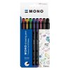 Finelinery TOMBOW Mono drawing pen 0,35 mm, 8 ks barevné