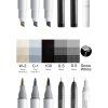 Lihové fixy COPIC Ciao oboustranné Brush & Chisel 5+1 ks, Manga Comics
