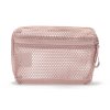 Síťované pouzdro MUJI Modern růžové "M"