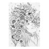 Omalovánky antistresové Květinová duha, A4 32 listů