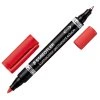 Fixa STAEDTLER permanentní Lumocolor Duo 0,6-1,5 mm, červená
