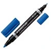 Fixa STAEDTLER permanentní Lumocolor Duo 0,6-1,5 mm, modrá
