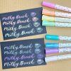 pentel milky brush set of