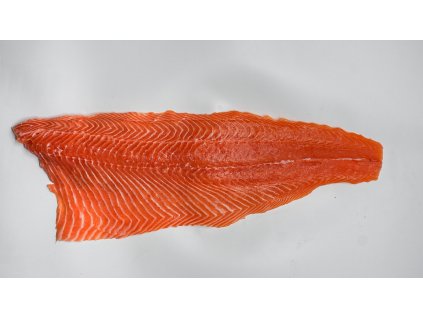 Losos filet sushi E trim DSK bez kůže a kostí, s odstraněnou tmavou svalovinou 1,7-2,0kg na ledu