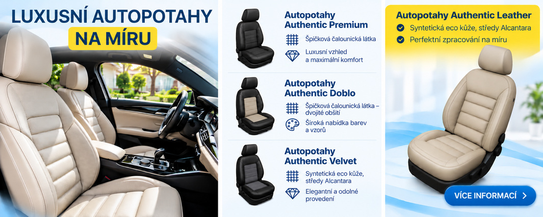 Luxusní autopotahy na míru