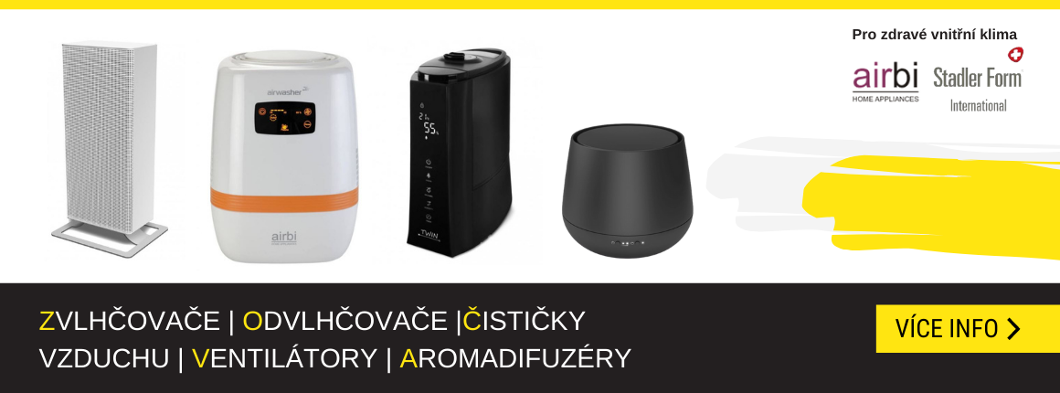 Domácí spotřebiče Odvlhčovače, Zvlhčovače, Aromaterapie, Čističky vzduchu
