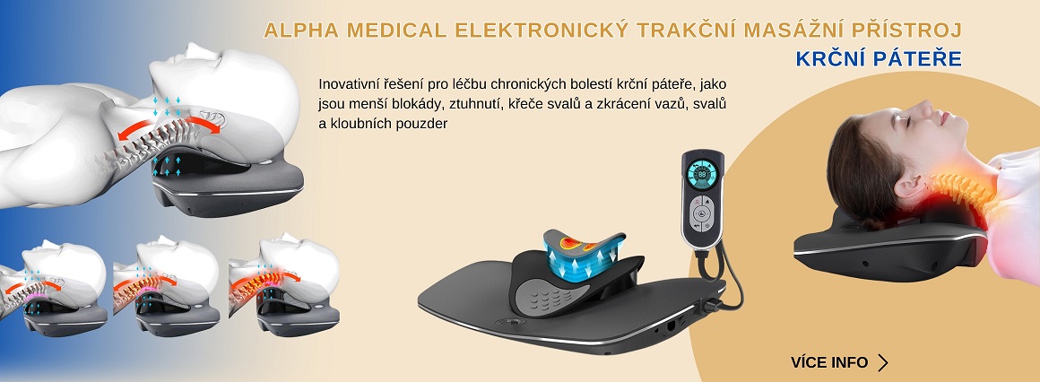 Alpha Medical Elektronický trakční masážní přístroj krční páteře
