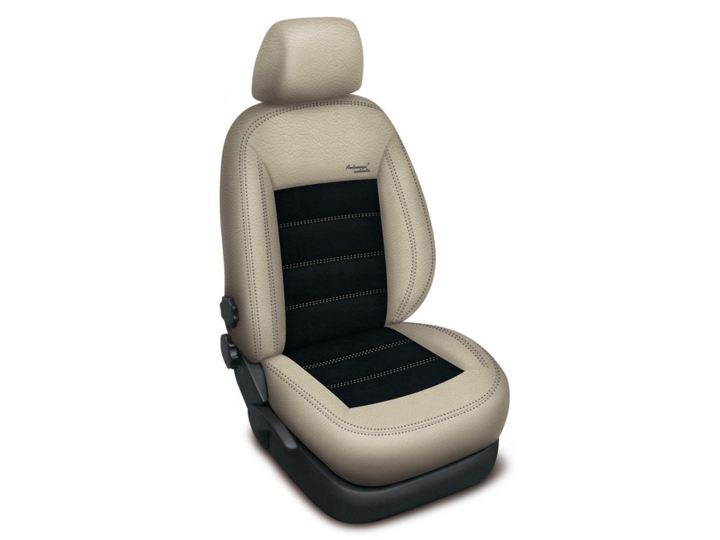 Autopotahy KIA SPORTAGE III, od r. 2010, AUTHENTIC VELVET, béžovočerné  + OPTIMÁL utěrka na auto i úklid Smart Microfiber zdarma v hodnotě 329,-Kč