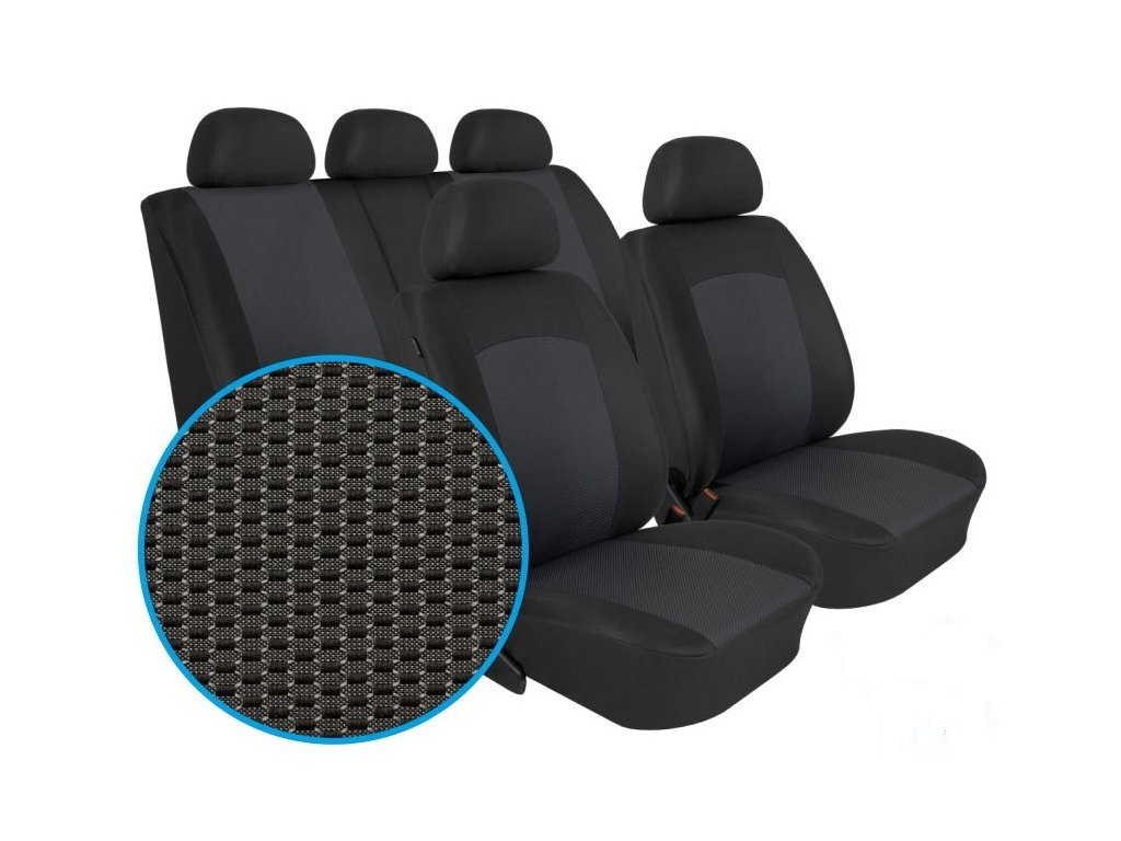 Autopotahy KIA SPORTAGE III, od r. 2010, Dynamic grafit  + OPTIK utěrka 20x20 cm Smart Microfiber zdarma v hodnotě 199,-Kč