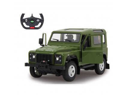 Jamara Land Rover Defender 1:14 zelený, manuální dveře