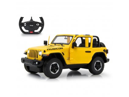 Jamara Jeep Wrangler JL 1:14 manuální dveře, žlutý 2,4G A