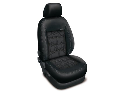 Autopotahy ŠKODA KAMIQ, BEZ ZADNÍ LOKETNÍ OPĚRKY, od 2019, AUTHENTIC DOBLO, matrix šedý  + OPTIMÁL utěrka na auto i úklid Smart Microfiber zdarma