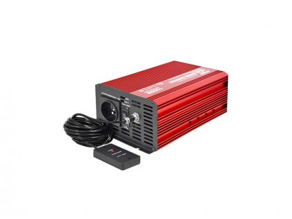 Měnič napětí CARSPA P1000 12V/230V 1000W čistá sinusovka D.O.