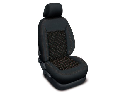 Autopotahy AUDI Q3 I, od r. 2011-2018, AUTHENTIC CARO oranžové  + OPTIMÁL utěrka na auto i úklid Smart Microfiber zdarma