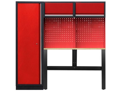 Sestava PROFI RED dílenského nábytku 1960 x 465 x 2000 mm - RTGS1300NC