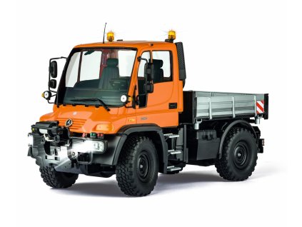 Tamiya-Carson auto MB Unimog U300 1:12 oranžový