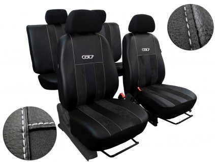 Autopotahy Hyundai i 30 II TYP GD, bez zadní lok.op.,2012-2017, GT černé  + OPTIK utěrka 20x20 cm Smart Microfiber zdarma