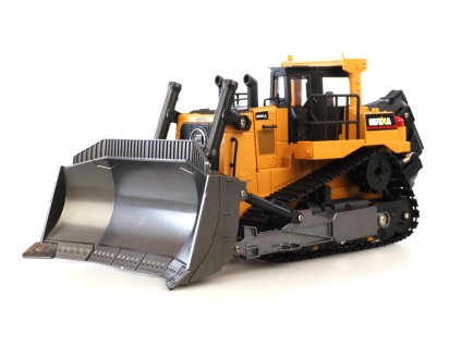 Amewi RC buldozer s funkční radlicí a zadním drapákem 1:16, zvuky, LED