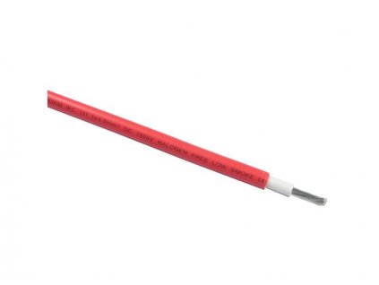 Solární kabel 4mm2, 1500V, červený