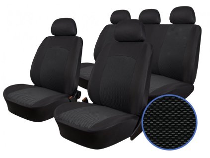 Autopotahy FORD TRANSIT VII, 6 míst, od r. 2014, žakar šedý  + OPTIK utěrka 20x20 cm Smart Microfiber zdarma