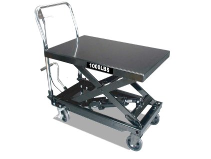412344 pojizdny pracovni stul zdvizny nosnost 450 kg s hydraulickym systemem