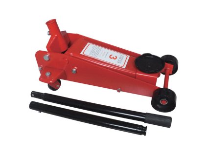 Pojízdný hydraulický zvedák 3 t, 130-485 mm, dvojitá pumpa - T830021Q