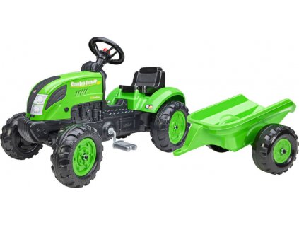 Falk Šlapací traktor 2057L Country Farmer s přívěsem - zelený