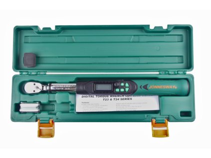 Momentový klíč, přesný 2%, digitální, 3/8", 6,8-135 Nm, kalibrovaný - JONNESWAY T24135