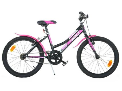 DINO Bikes - Dětské kolo 20" 420D-04SC -AURELIA černo-růžové