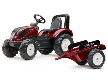 FALK Šlapací traktor 4000AB VALTRA S4 s vlečkou