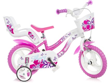 DINO Bikes - Dětské kolo 12" 512L-02 - růžový 2024