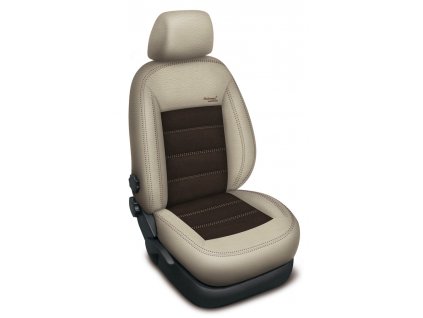 Autopotahy KIA VENGA, od r.2010, AUTHENTIC VELVET, béžovohnědé  + OPTIMÁL utěrka na auto i úklid Smart Microfiber zdarma