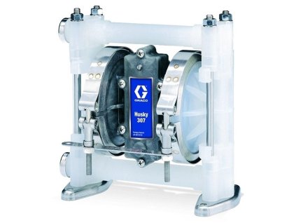 Graco D3B911 - Membránové čerpadlo Husky 307 PP s připojením BSP 3/8 in., střední část PP, sedla PP, koule PTFE a membrána PTFE