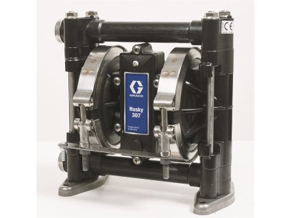 Graco D3A266 - Membránové čerpadlo Husky 307 AC s připojením BSP 3/8 in, střední část PP, sedla AC, koule SP a membrána SP