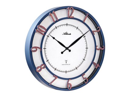 Designové nástěnné hodiny AT4547 Atlanta řízené signálem DCF 45cm